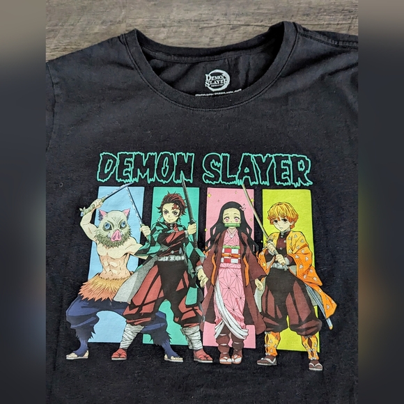 Anime Demon Slayer KIMETSU NO YAIBA GROUP PANEL T-Shirt Women's XL - Picture 2 of 6